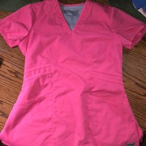 Pink greys anatomy scrub top size xs